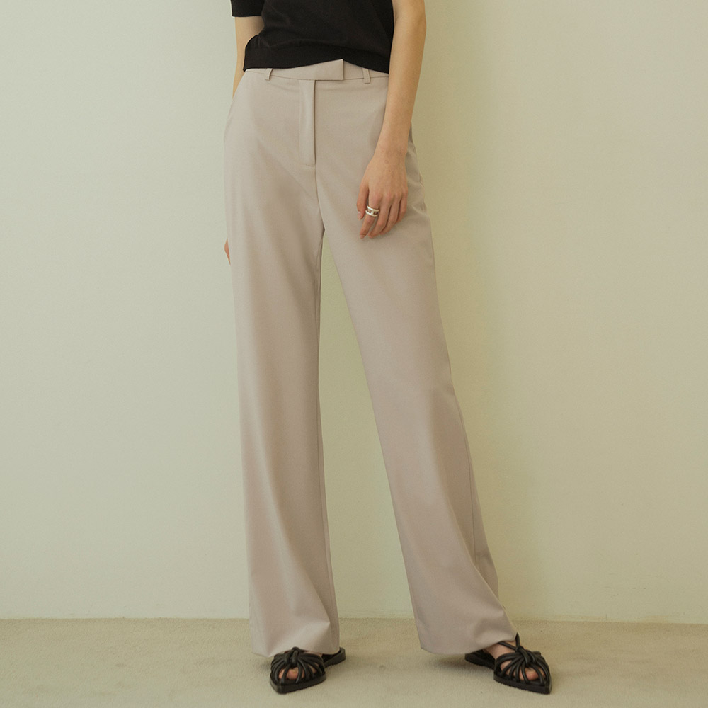 [5/14 예약발송] SIPT7050 signature summer trousers_Beige