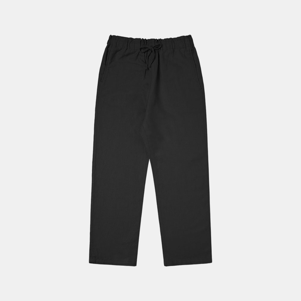 SI PT 7030 High Waist Linen Pants_Black