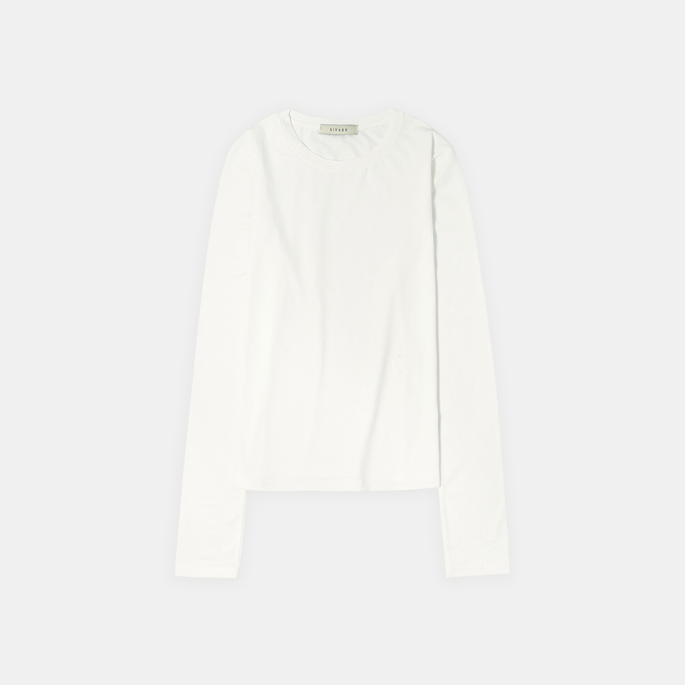 SITP5071 cotton long sleeve T-shirt_Off white