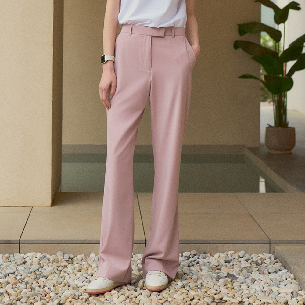 SIPT7048 side banding essential trousers_Indie pink