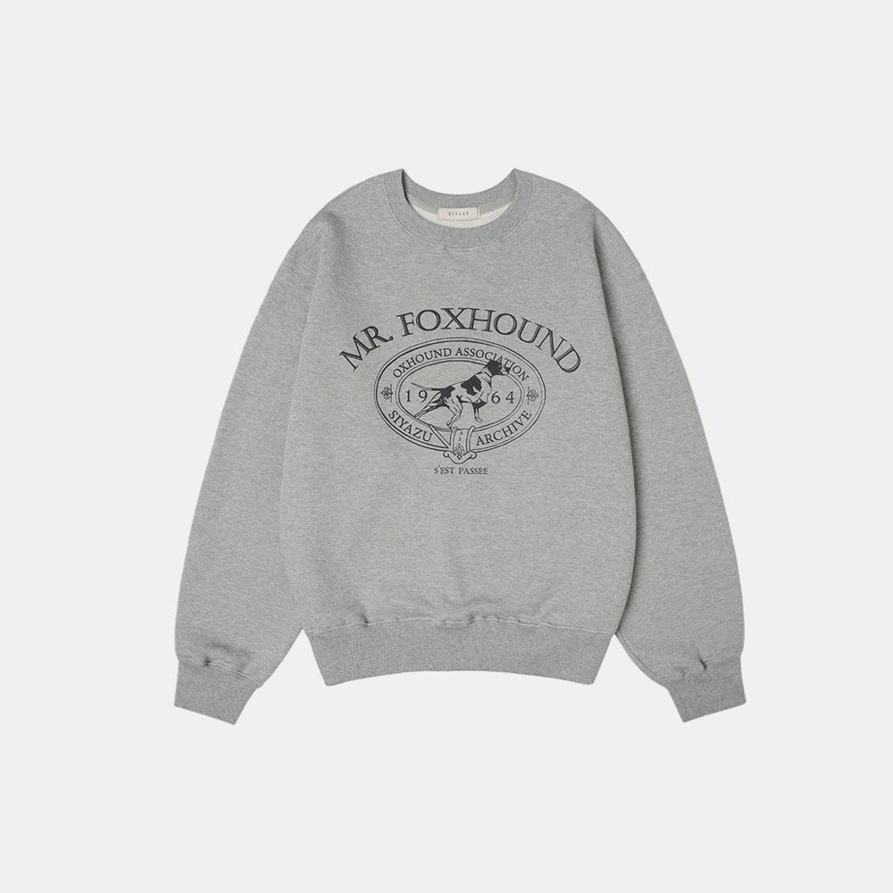[12/15 예약발송] SITP5042 Foxhound Sweat shirt_Melange gray