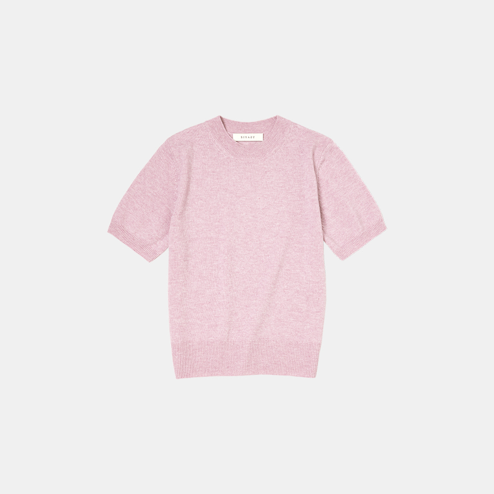 SI SKN 2021 cashmere blend short knit_Pink
