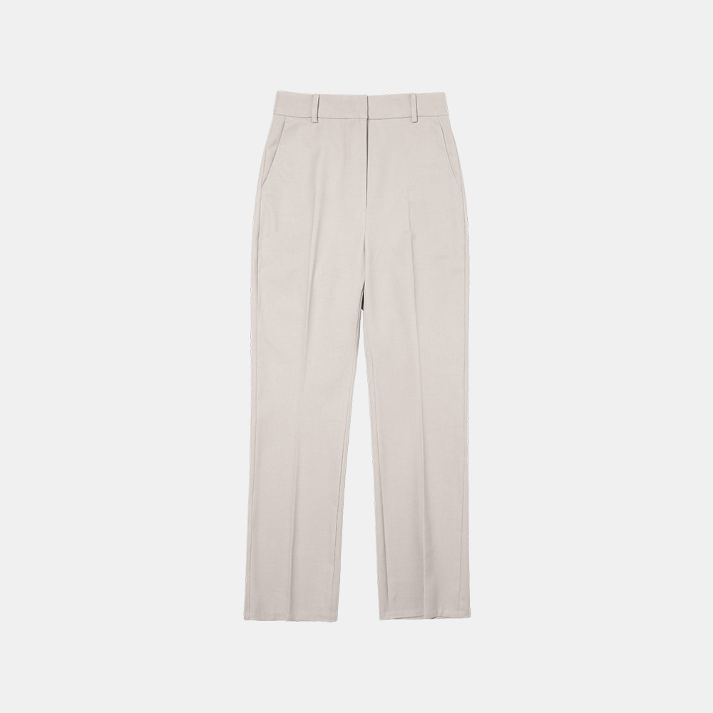 SI PT 7041 tailored boot-cut trousers_Ash beige