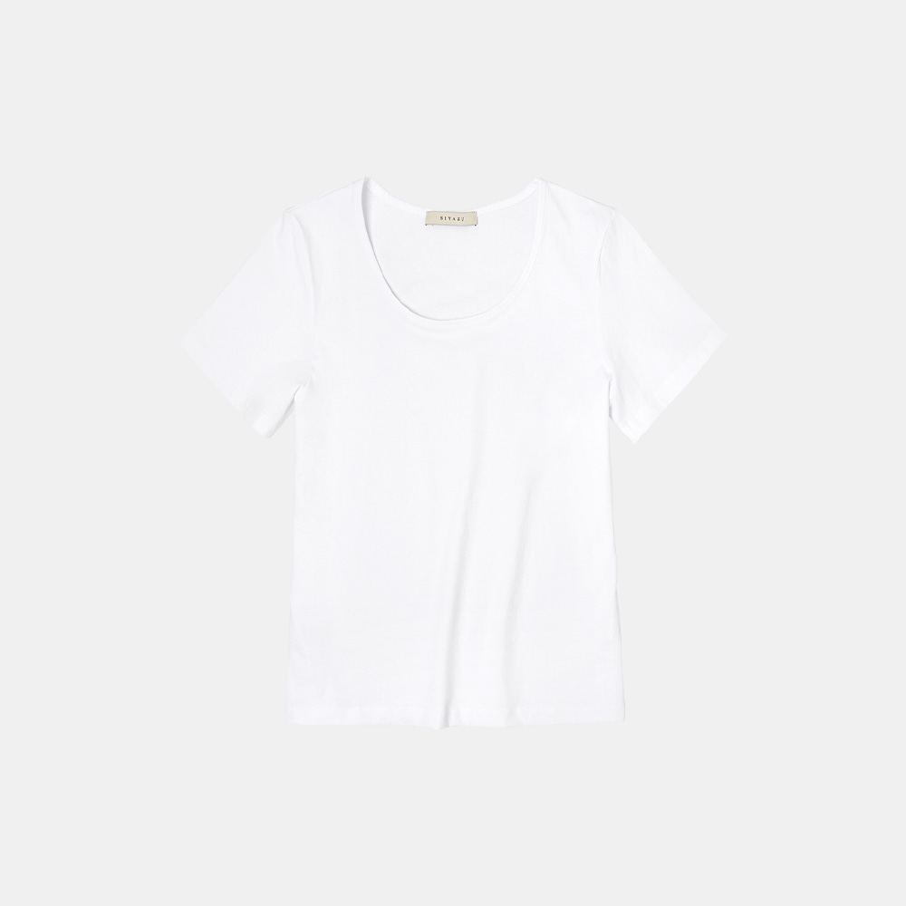SITP5063 U-neck T-shirt_White