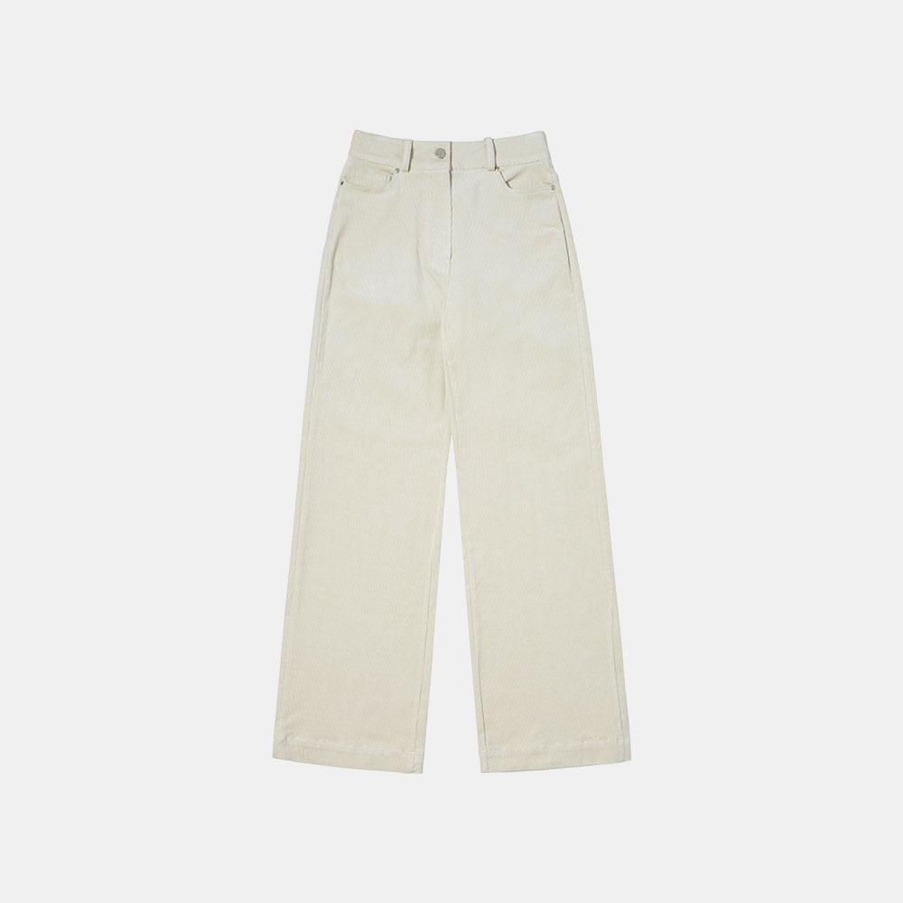 [12/8 예약발송] SIPT7056  high waist corduroy pants_Cream