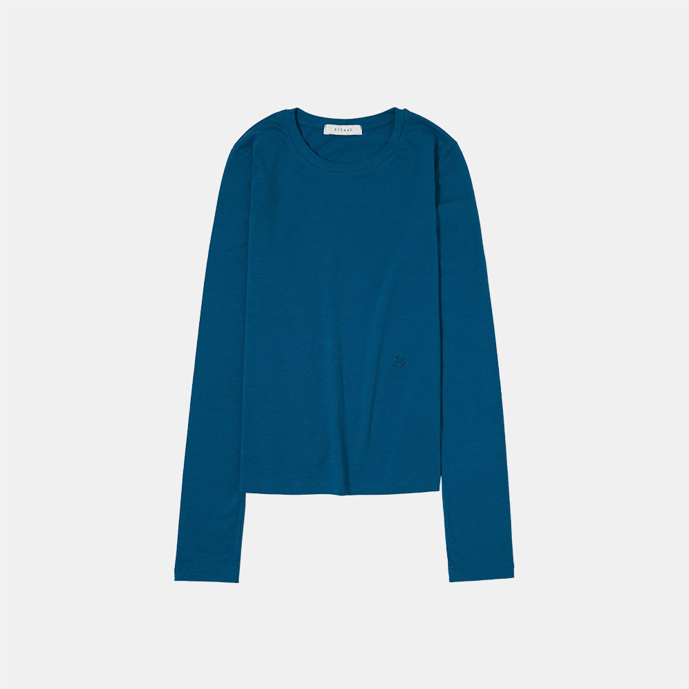 SITP5071 cotton long sleeve T-shirt_Blue