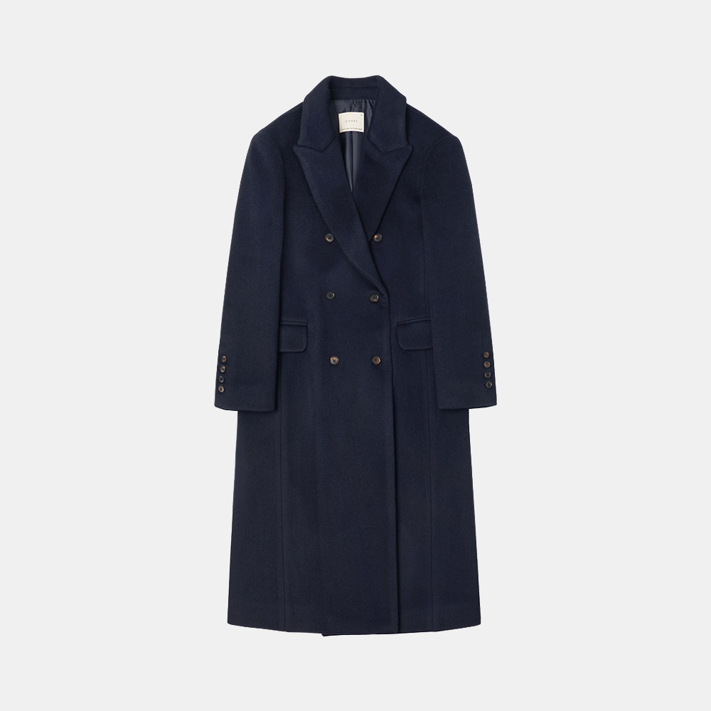 SIOT4059 wool double long coat_Navy