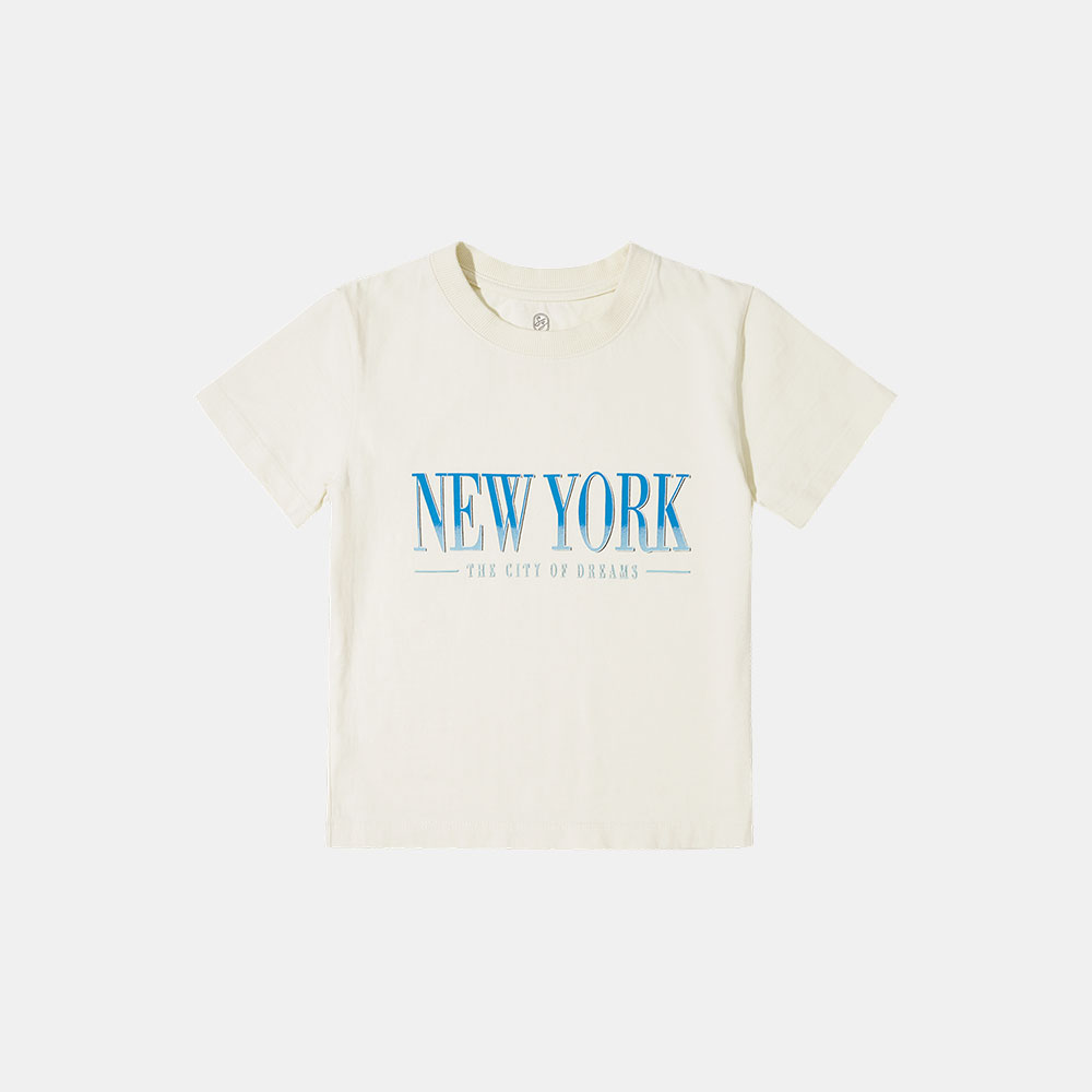 SITP5094 Slim newyork pigment T-shirt_Dusty cream