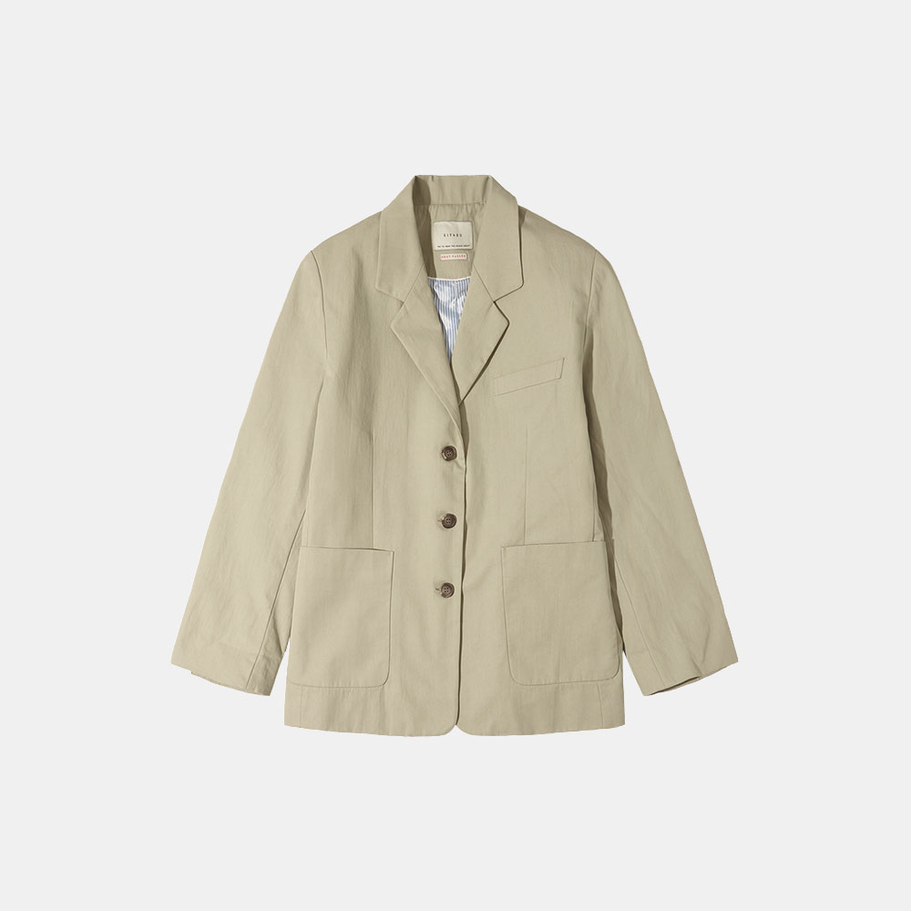 SIOT4071 Overfit cotton jacket_Beige